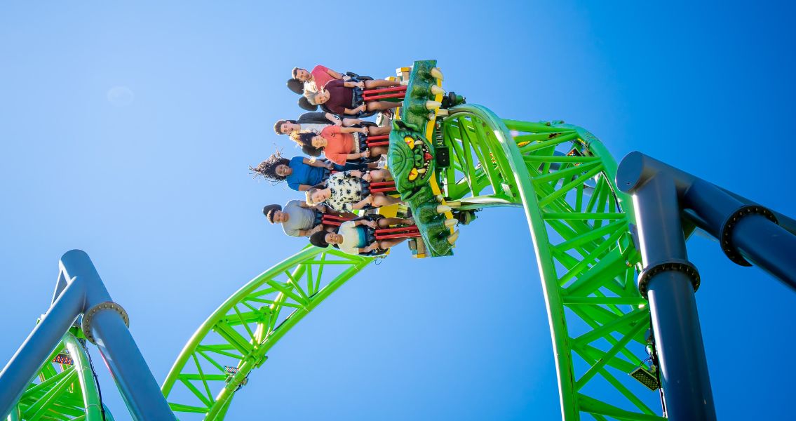Coaster Riders are upside down