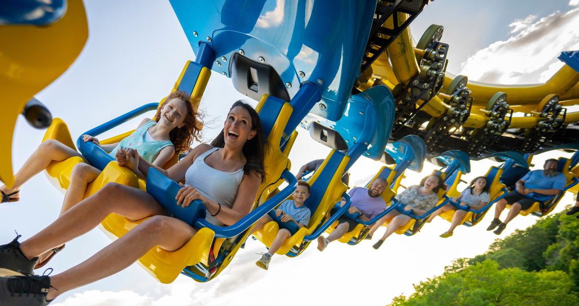 Riders on Coaster