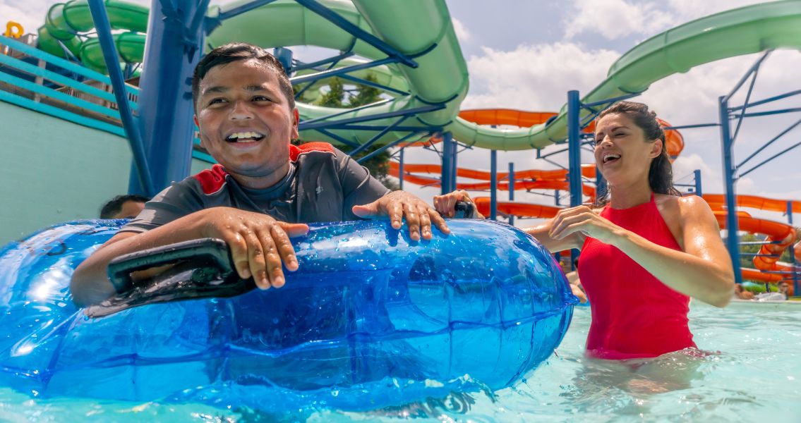 Kids on Lazy River